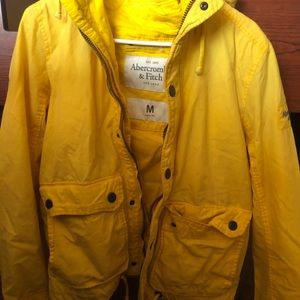 Yellow A&F jacket